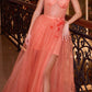 Ladivine CB146 Short Prom Dress With Removable Overskirt