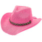 C.C Rhinestone Jewel Charm Trim Cowboy  Hat