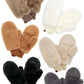 C.C Women's Faux Fur Pop Top Mittens Gloves Shepherd Lining