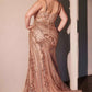 Ladivine CC0389C Dress Lace Embellished Fitted Gown