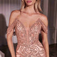 Ladivine CC0689 Dress Off The Shoulder Crystal Embellished Gown