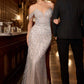 Ladivine CC0689 Dress Off The Shoulder Crystal Embellished Gown