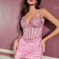 Ladivine CC3902 Glamorous Showstopper Crystal Embellished Fitted Gown