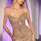 Ladivine CC416 Dress Sequin Strapless Fitted Gown