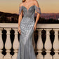 Ladivine CC477 Dress Beaded Off The Shoulder Mermaid Prom Dress