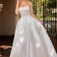 Ladivine CC511W Strapless A-Line Off White Bridal Gown