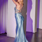 Ladivine CC8879 Dress Crystal & Satin Fitted Gown