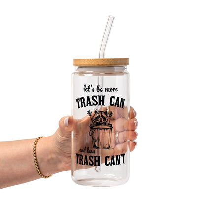Trash Panda Raccoon Glass Cups