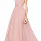 Cinderella Divine CD0156 Long Off The Shoulder Chiffon Gown Corset Back
