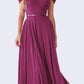 Cinderella Divine CD0156 Long Off The Shoulder Chiffon Gown Corset Back