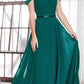 Cinderella Divine CD0156 Long Off The Shoulder Chiffon Gown Corset Back
