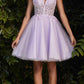 Cinderella Divine CD0188 Short A-Line Tulle and Lace Dress