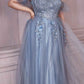 Cinderella Divine CD0191 Strapless Layered Tulle Gown