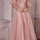Cinderella Divine CD0191 Strapless Layered Tulle Gown