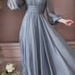 Cinderella Divine CD0192 Long Sleeve A-Line Chiffon Dress