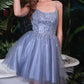 Cinderella Divine CD0212 Layered Tulle A-Line Short Dress