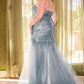 Cinderella Divine CD0214 Strapless Pointed Cup Beaded Mermaid Dress