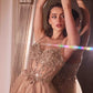 Ladivine CD0234 Long Lace and Tulle A-Line Ball Gown