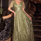 Ladivine CD0241 Dress Sequin Embellished A-Line Gown