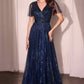 Ladivine CD0241 Dress Sequin Embellished A-Line Gown