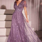 Ladivine CD0241 Dress Sequin Embellished A-Line Gown