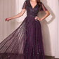 Ladivine CD0241 Dress Sequin Embellished A-Line Gown