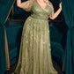 Ladivine CD0241 Dress Sequin Embellished A-Line Gown