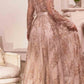 Cinderella Divine CD233 Long Sleeve Embellished Ball Gown