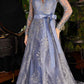 Cinderella Divine CD233 Long Sleeve Embellished Ball Gown