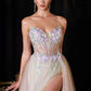Ladivine CD2418 Ethereal and Enchanting A-Line Floral Applique Gown