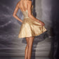 Ladivine CD2422 Fit and Flare Short Homecoming A-Line Dress