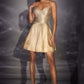 Ladivine CD2422 Fit and Flare Short Homecoming A-Line Dress