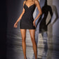 Ladivine CD2424 Fitted Sleek Silhouette Shimmering Fitted Dress