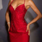 Ladivine CD2424 Fitted Sleek Silhouette Shimmering Fitted Dress