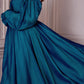 Cinderella Divine CD243C Vestido de chifón con manga larga y corte A