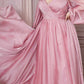 Cinderella Divine CD243C Vestido de chifón con manga larga y corte A