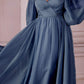 Cinderella Divine CD243C Vestido de chifón con manga larga y corte A
