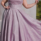 Ladivine CD252 Floor Length Lace Up Glitter A-Line Ball Gown