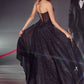 Cinderella Divine CD275 Floor Length Strapless Glitter A-Line Corset Ball Gown