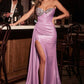 Ladivine CD382 Dress Strapless Stretch Taffeta Embellished Prom Gown
