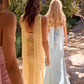 Ladivine CD383 Strapless Chiffon Fitted Draped Dress