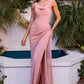 Ladivine CD387 Formal Soirées Off Shoulder Ruched Bodice Evening Dress