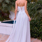 Ladivine CD395W Chiffon A-line Wedding Strapless Dress