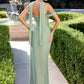 Vestido ajustado de gasa ligera con corpiño plisado esculpido Ladivine CD406