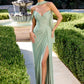 Vestido ajustado de gasa ligera con corpiño plisado esculpido Ladivine CD406
