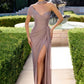 Vestido ajustado de gasa ligera con corpiño plisado esculpido Ladivine CD406