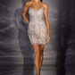 Minivestido ajustado escultural con detalles de perlas Ladivine CD644