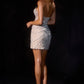 Ladivine CD646 Sculpted Boned Corset Bodice Fitted Mini Dress