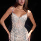Vestido mini ajustado con corsé transparente Ladivine CD648