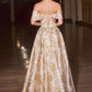 Ladivine CD682 Off the Shoulder Beaded Bodice Ball Gown